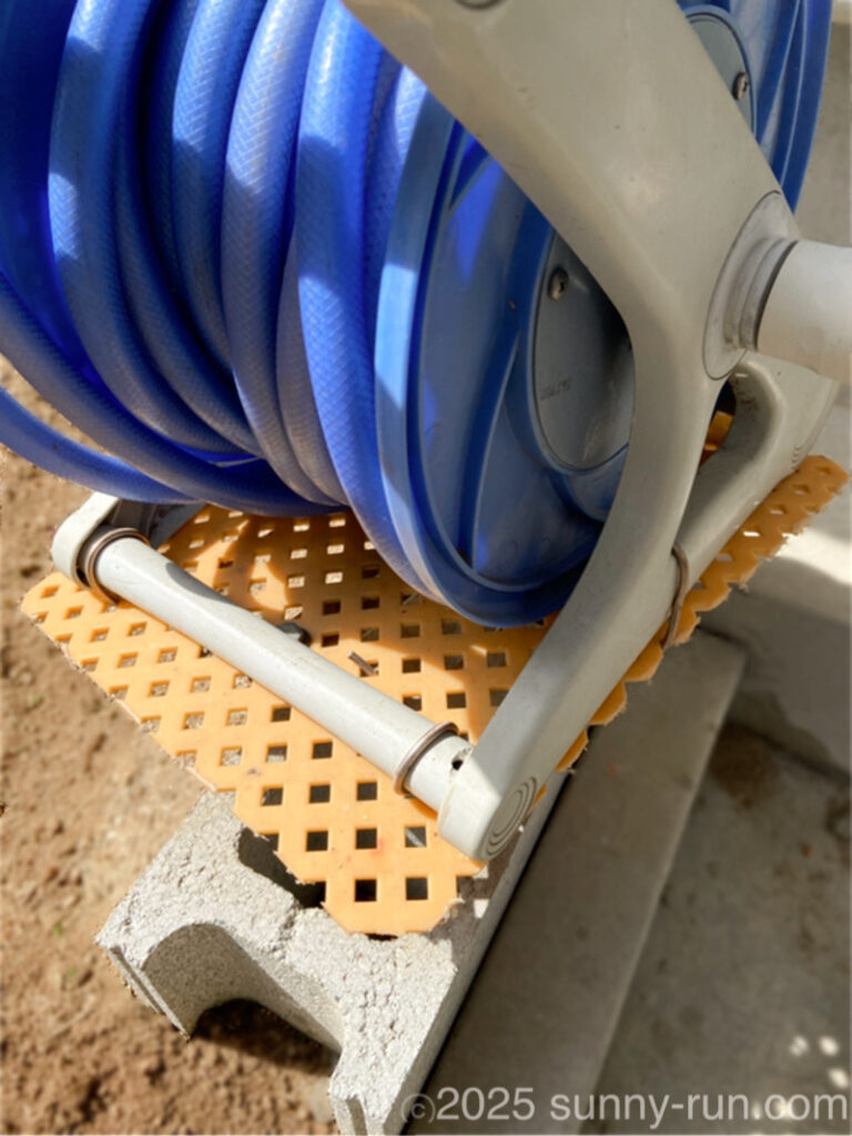 DIYで製作したホースリール回転台